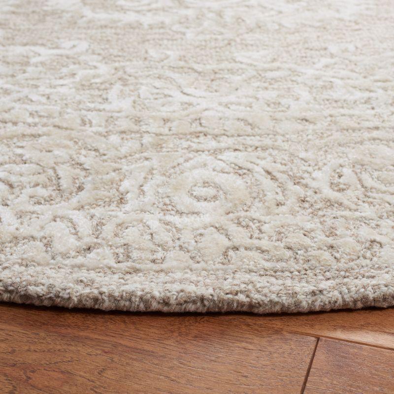 Bungalow Rose Precious Hand Tufted 60% Wool, 20% Bamboo Silk, 20% Cotton With Cotton Backing Oriental Rug