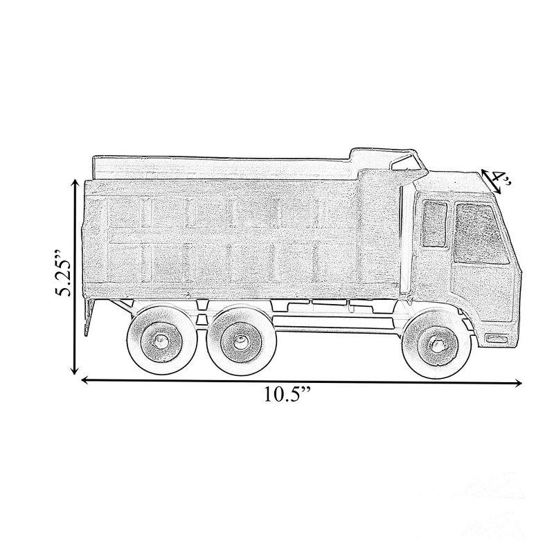 Vintiquewise Decorative Rustic Metal Yellow Single Bottle Truck Wine Holder for Tabletop or Countertop