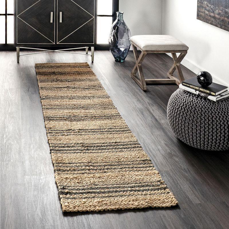 Lauren Liess x Rugs USA Lauren Liess x Rugs USA Natural Sycamore Striped Jute Area Rug