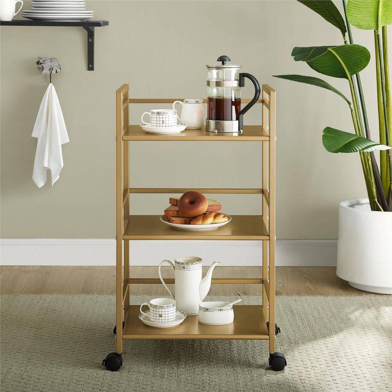 Helix Metal Bar Cart