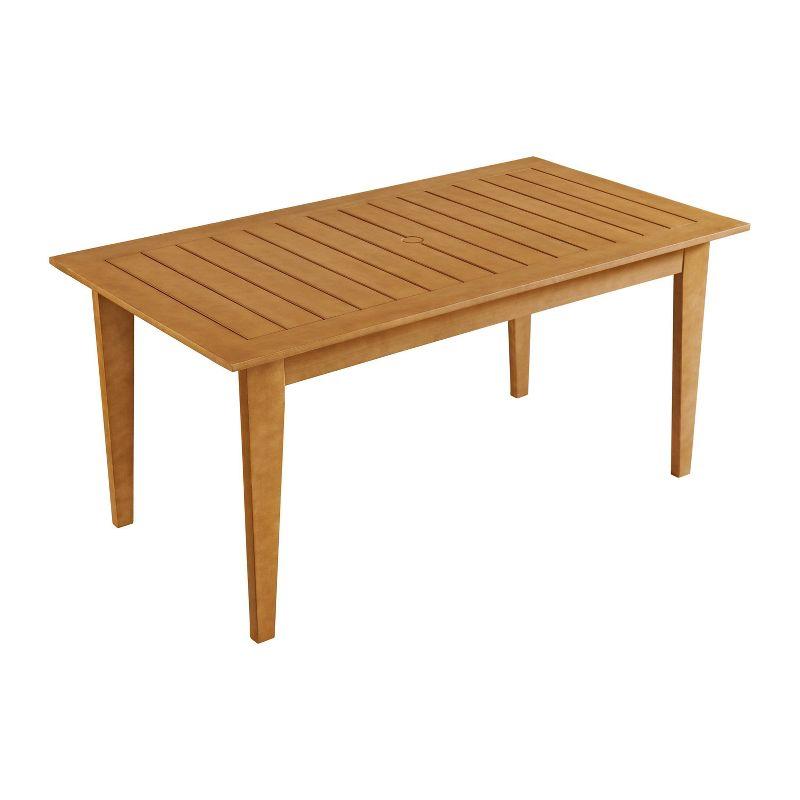 Alaterre Furniture Barton Eucalyptus Wood Rectangle Outdoor Dining Table