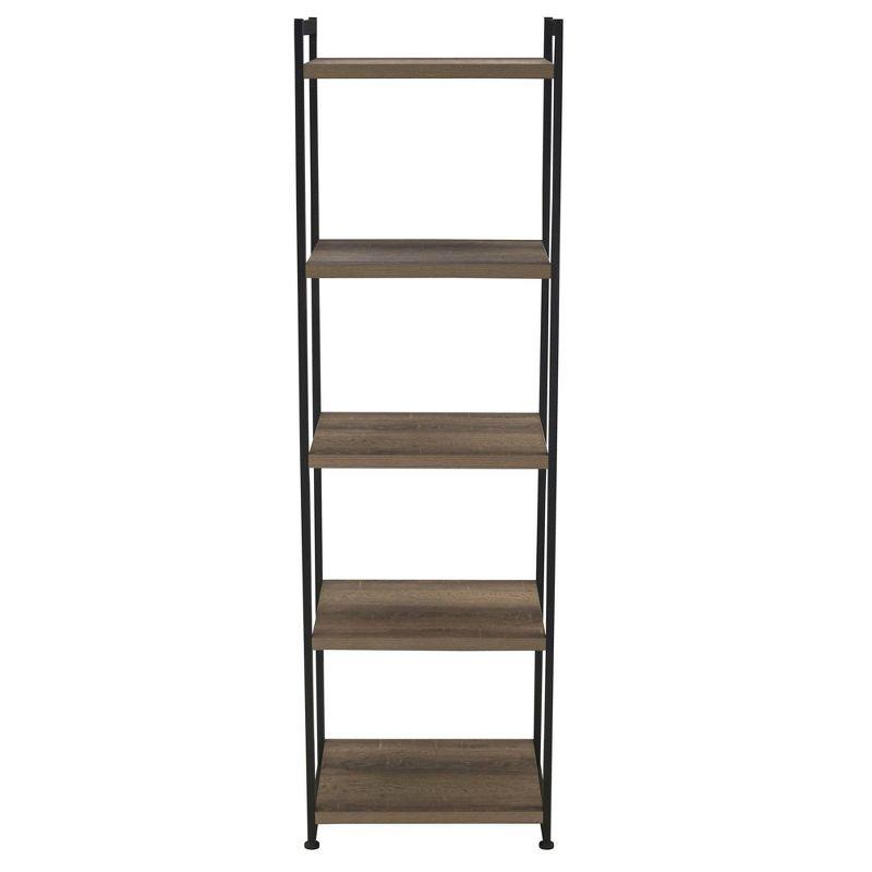 Household Essentials 59.1" Jamestown Narrow 5 Shelf Bookshelf Ashwood