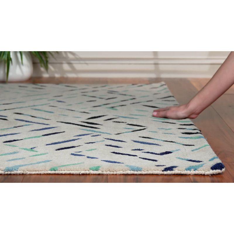 Charters Towers Abstract Handmade Tufted Wool Area Rug