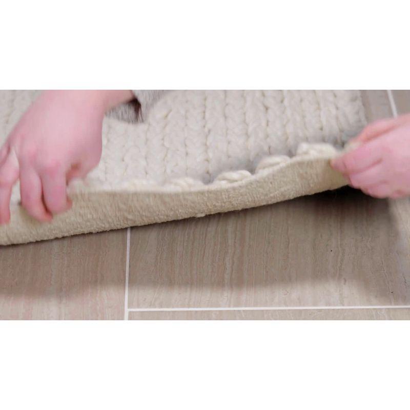 Gracie Oaks Martino Hand Woven Performance Solid Color Rug