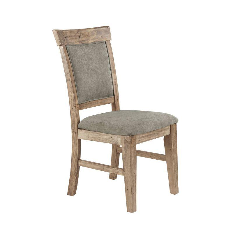 Set of 2 Oliver Dining Side Chair Natural/Gray