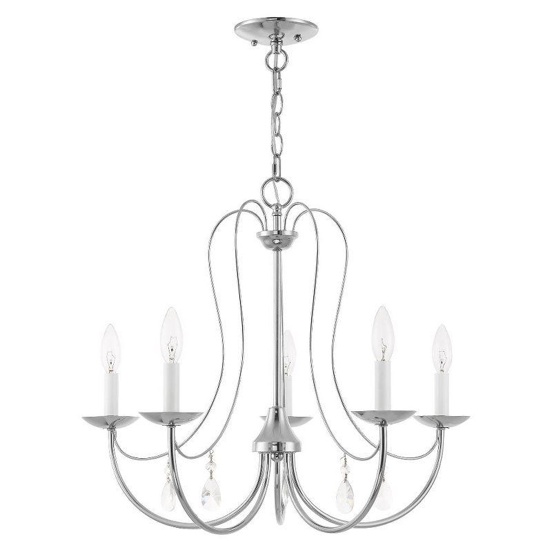 Livex Lighting Mirabella 5 - Light Chandelier in  Polished Chrome