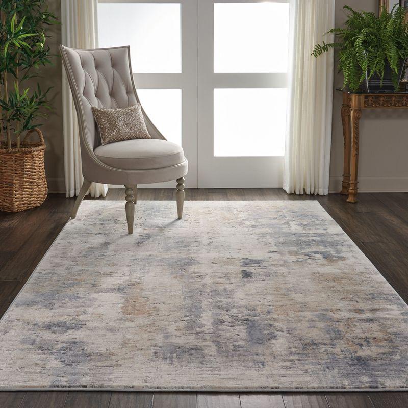 Nourison Rustic Textures Painterly Indoor Rug Beige/Grey 5'3" x 7'3"