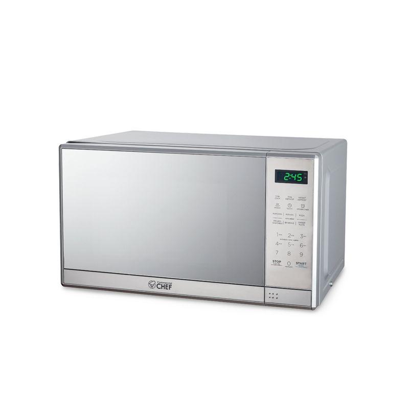 COMMERCIAL CHEF Countertop Microwave Oven 0.7 Cu. Ft. 700W, Stainless Steel