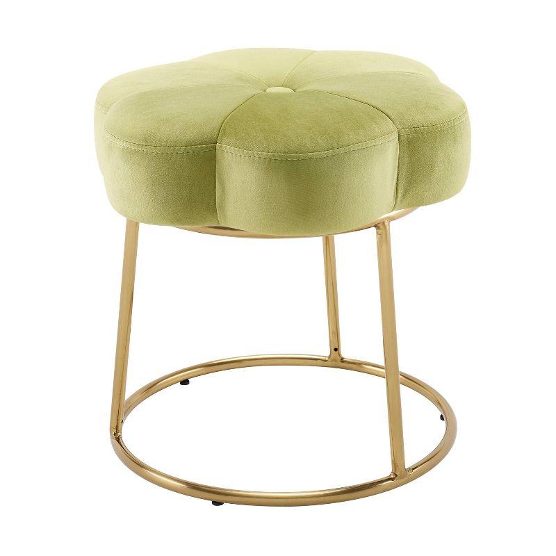 Ciara Flower Cushioned Vanity Stool