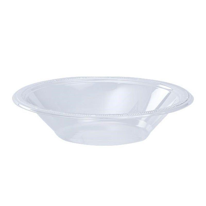 Crown Display 12 Oz. Clear Plastic Bowls Disposable Party Bowls -100 Count Disposable Plastic Soup Bowls