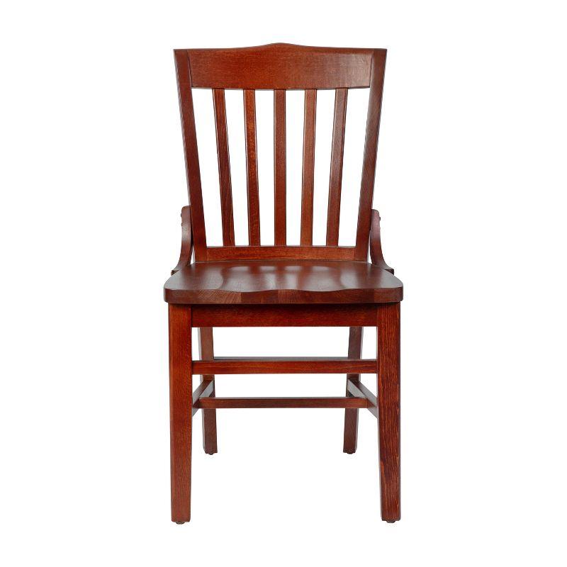 Flash Furniture HERCULES Series Finished School House Back Wooden Restaurant Chair