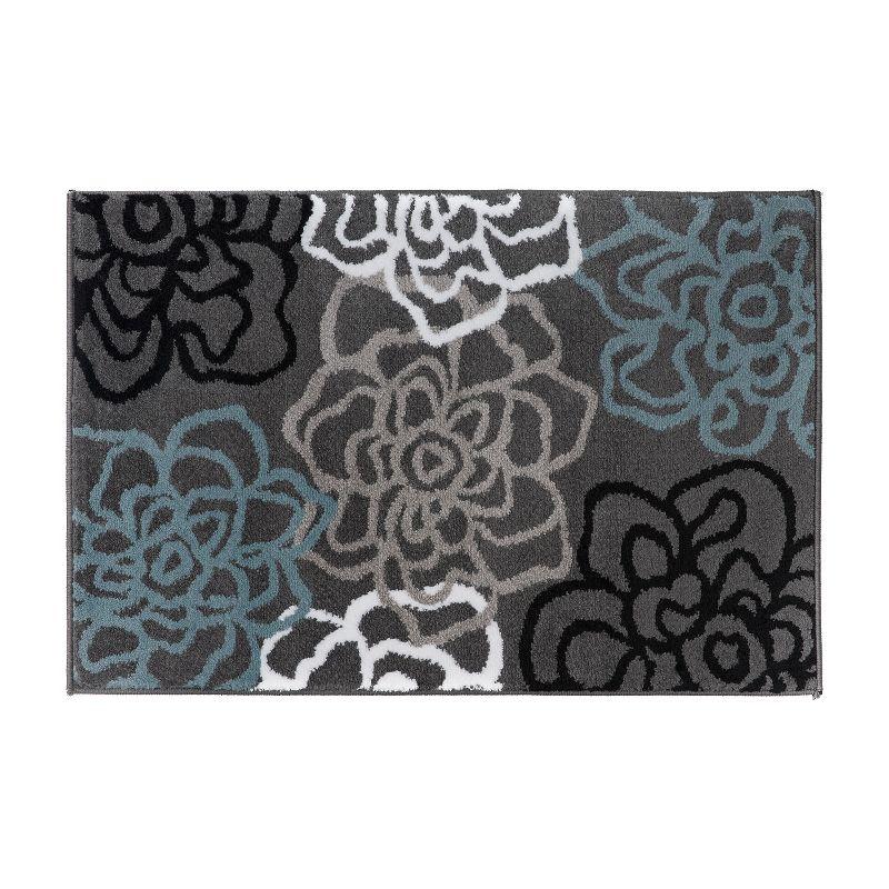 World Rug Gallery Contemporary Modern Floral Flowers Area Rug