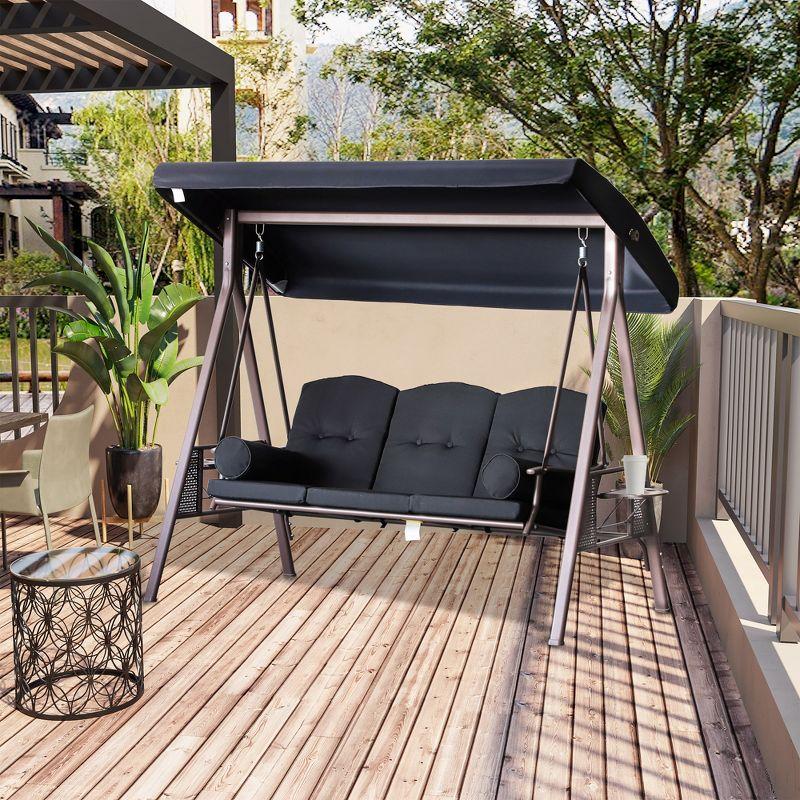 Steel Porch Swing with Stand