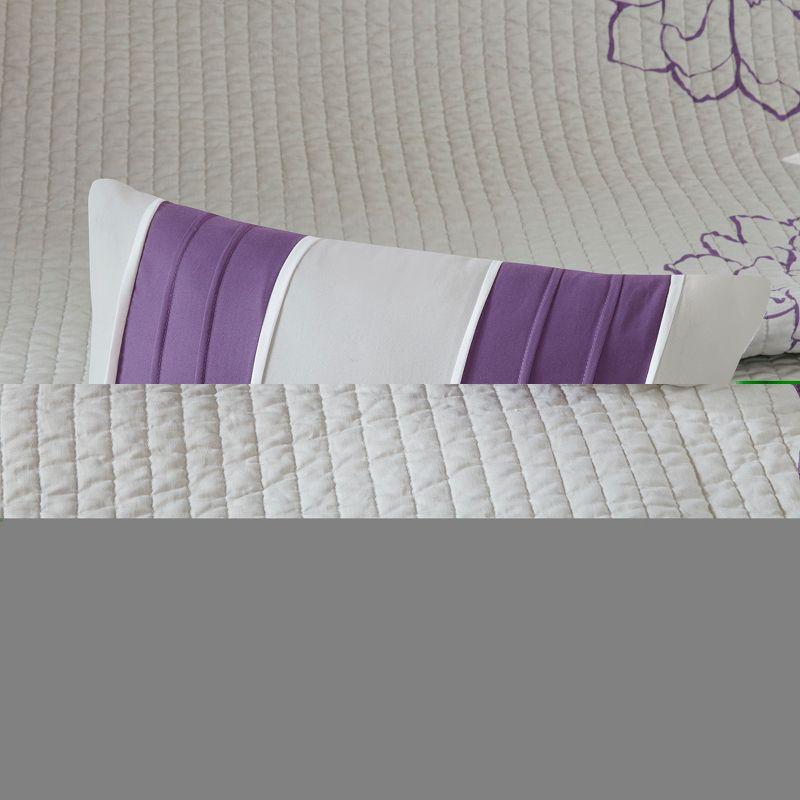 Madison Park Lola Floral 6 Piece Reversible Cotton Quilt Set