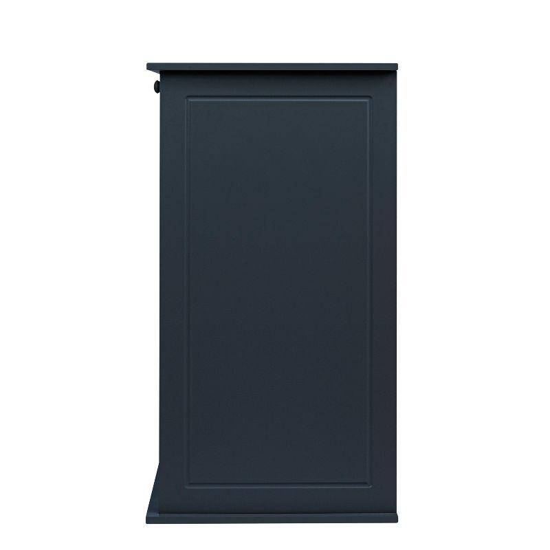 Tilt-out Cabinet Laundry Sorter with Shutter Front, Navy