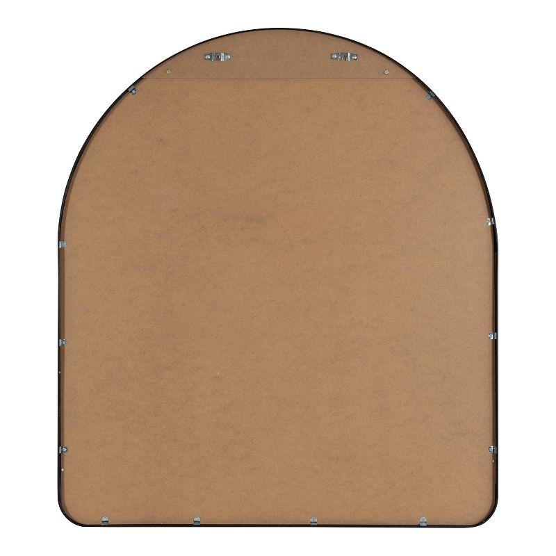 Kate and Laurel Zayda Metal Arch Mirror, 32x36, Black