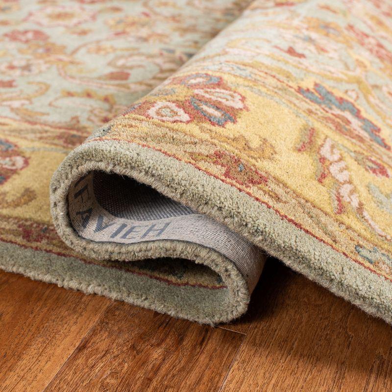 Heritage HG924 Hand Tufted Area Rug - Grey/Gold - 5'x8' - Safavieh.