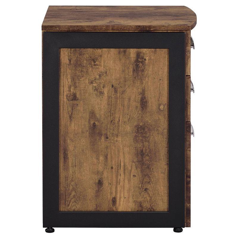 Estrella 3 Drawer File Cabinet Antique Nutmeg - Coaster