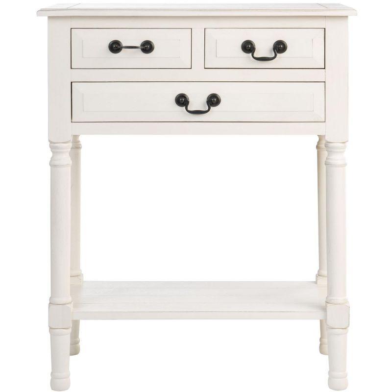 Primrose 3 Drawer Console Table - CNS5707A - White - Safavieh
