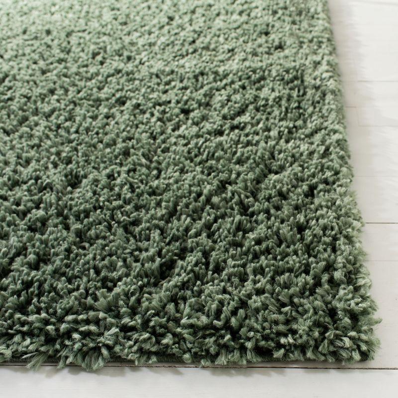 August Shag AUG200 Power Loomed Indoor Area Rug - Green - 9'x12' - Safavieh