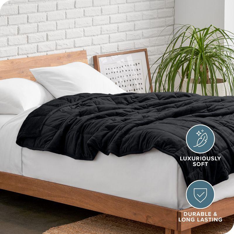 Bare Home Minky Fleece Weighted Blanket