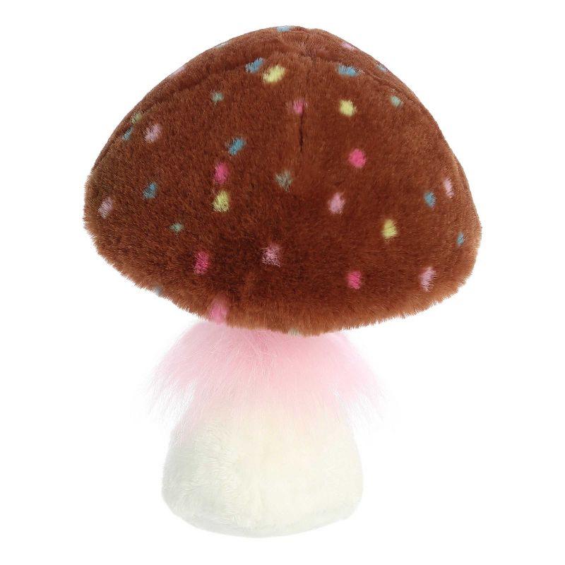 Aurora Small Chocolate Cupcake Fungi Friends Vibrant Stuffed Animal Brown 9"