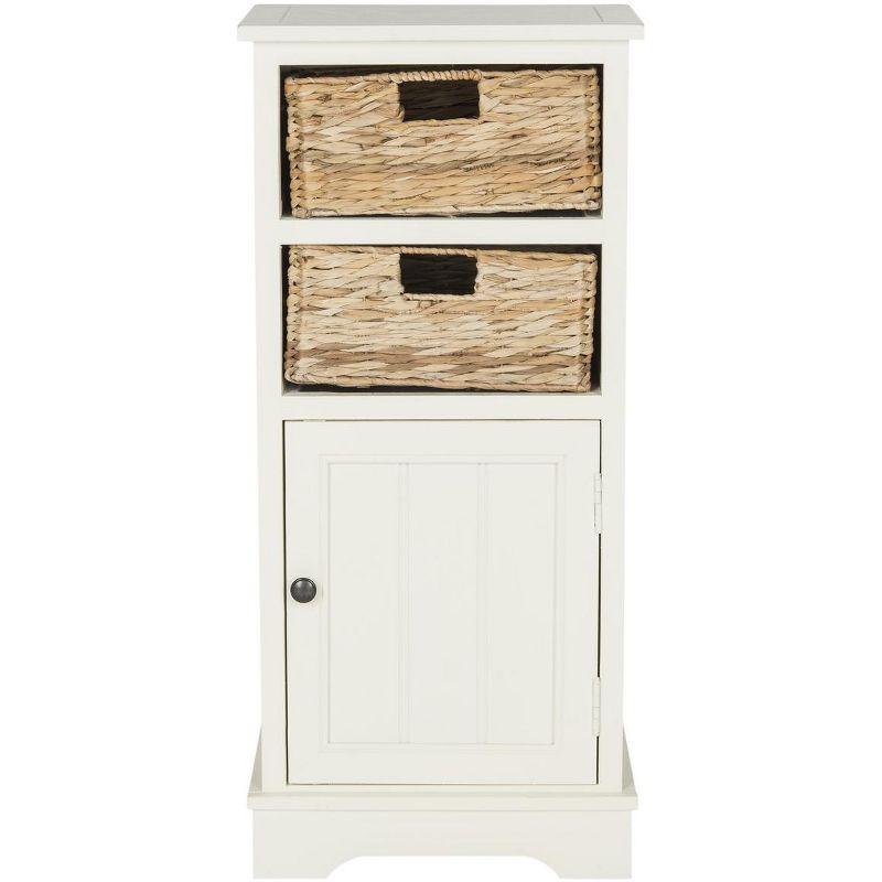 Connery Cabinet - AMH5742 - Vintage White - Safavieh Couture