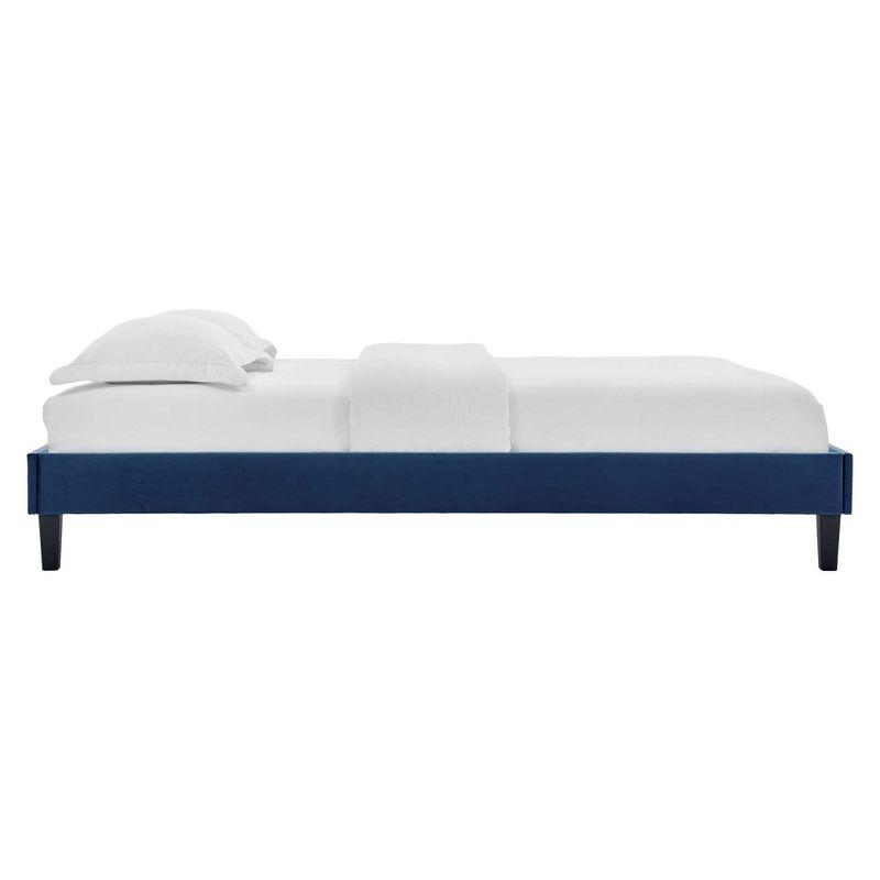 Modway Reign Queen Performance Velvet Platform Bed Frame