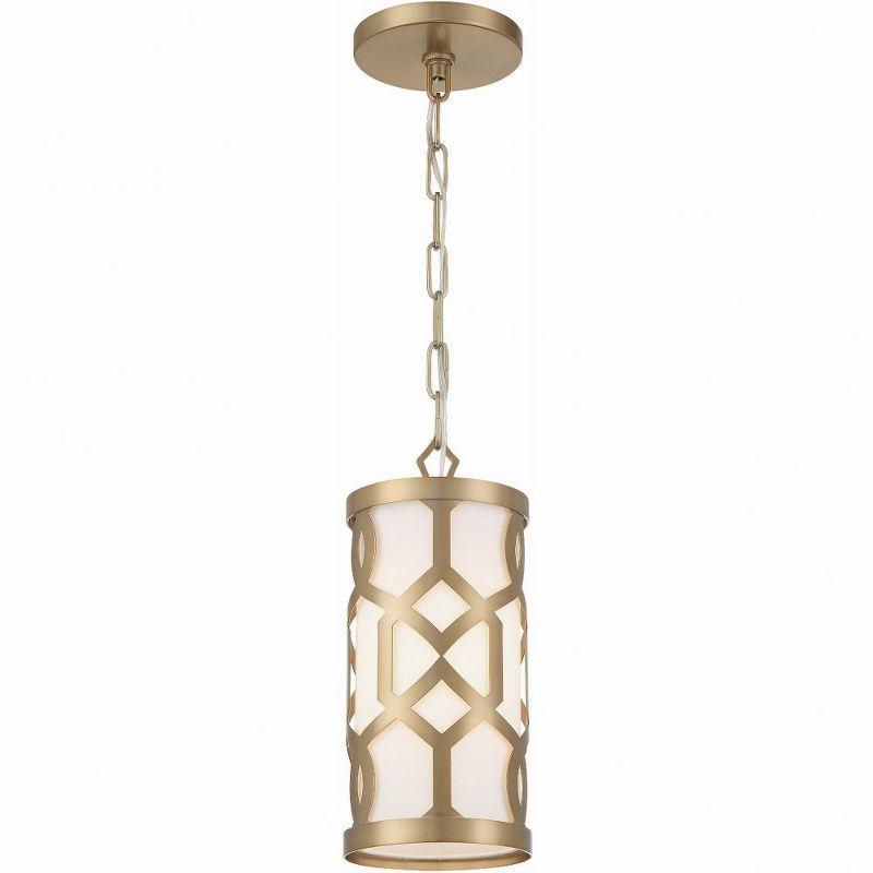 Crystorama Lighting Jennings 1 - Light Pendant in  Aged Brass