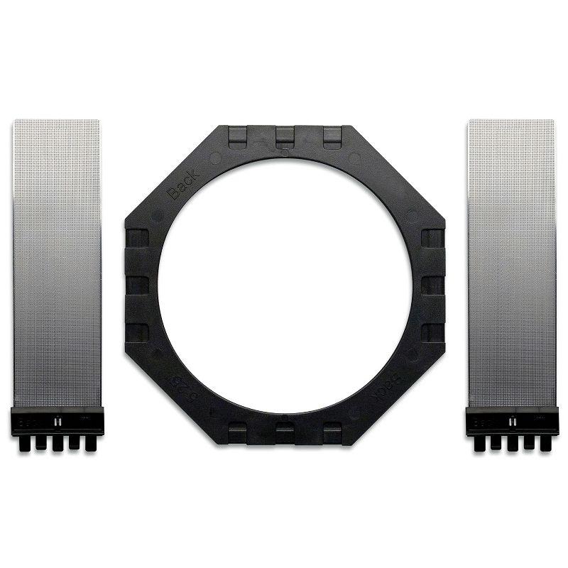 Black Plastic and Aluminum In-Ceiling/In-Wall Speaker Brackets