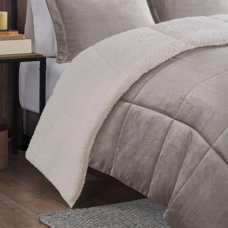 Woolrich Alton Plush to Faux Shearling Down Alternative Comforter Set