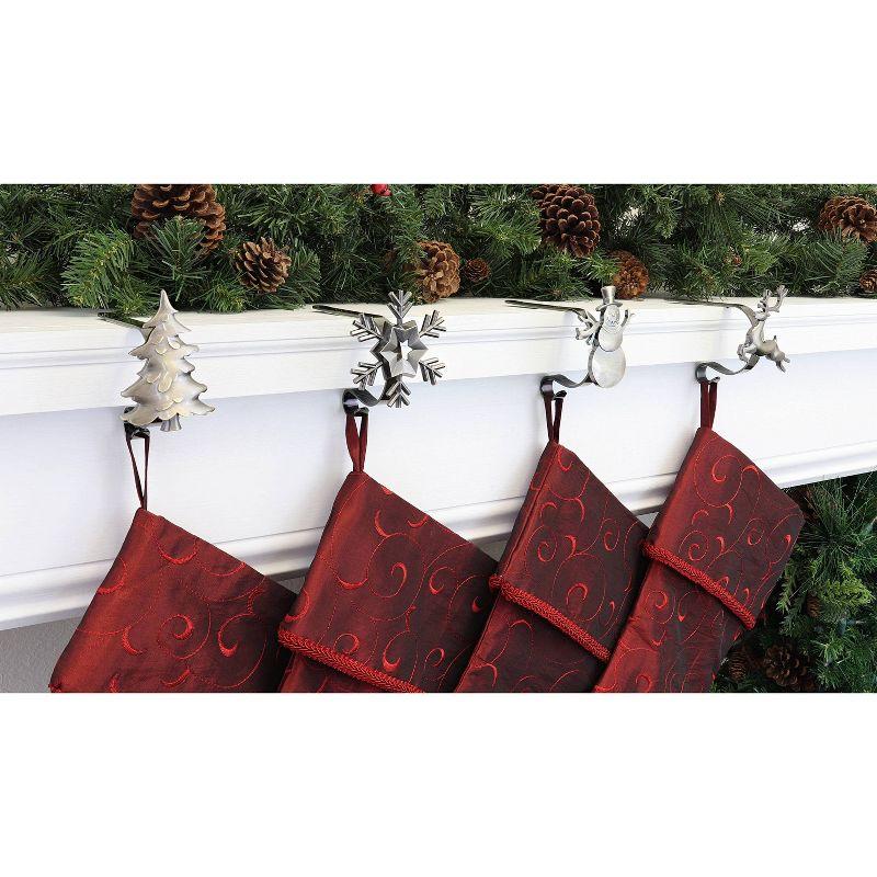 Haute Decor Original MantleClip 4 Piece Stocking Holder