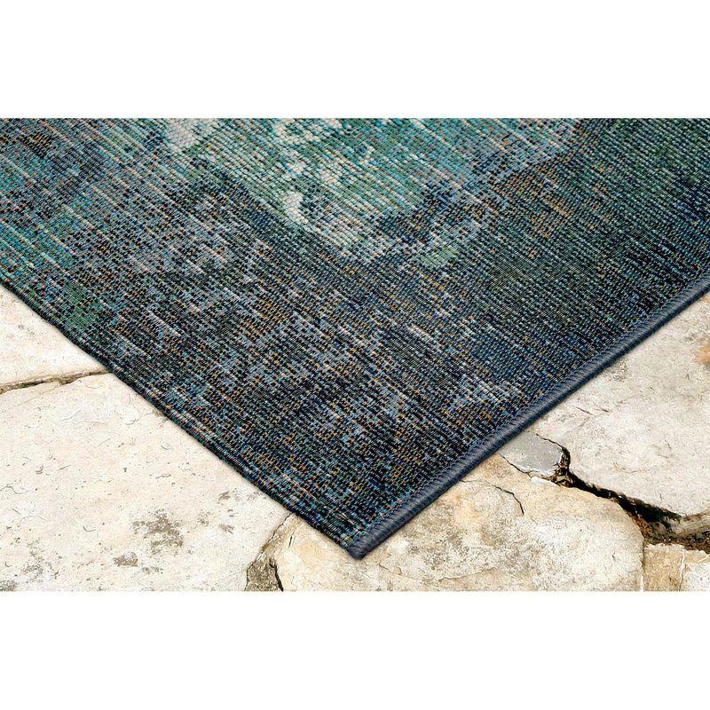 Liora Manne Marina Kermin Indoor/Outdoor Rug Blue 3'3" x 4'11"