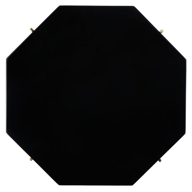 Danna Metal End Table - SFV3510A - Gold/Black - Safavieh Couture