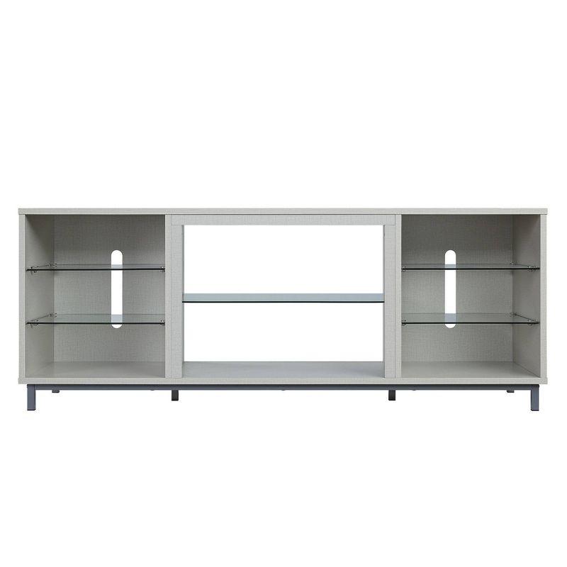 Brighton TV Stand for TVs up to 56" Beige - Manhattan Comfort: MDF Media Console with Cable Management