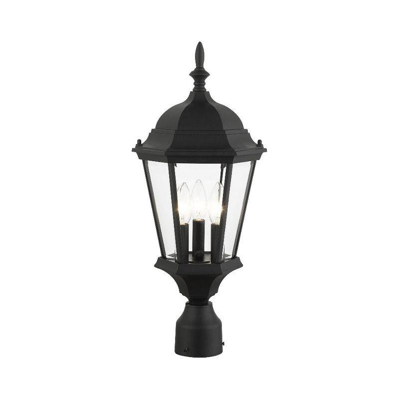 Livex Lighting Hamilton 3 - Light Post Light in  Textured Black