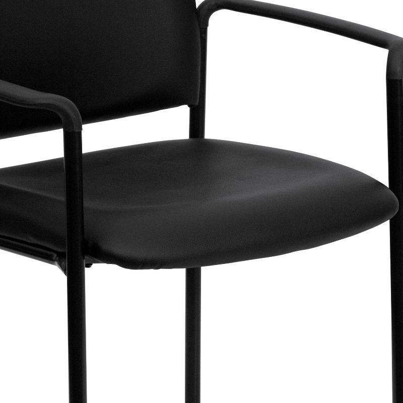 Prather Tania Comfort Vinyl Upholstered Stackable Side Reception Chair by Flash Furniture