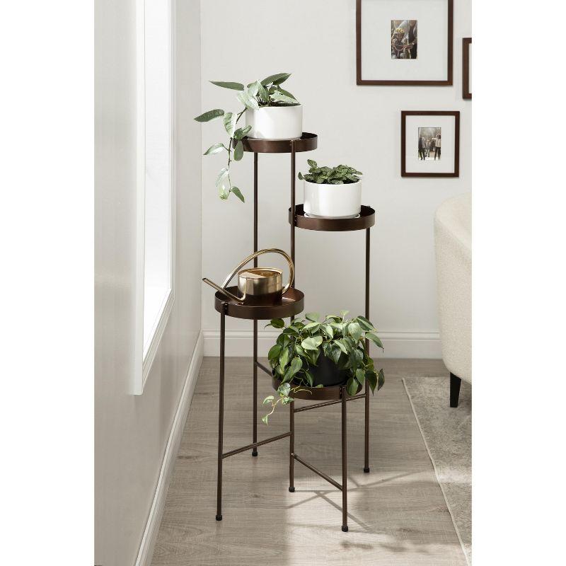 Kate and Laurel - Finn Metal Multi Level Plant Stand