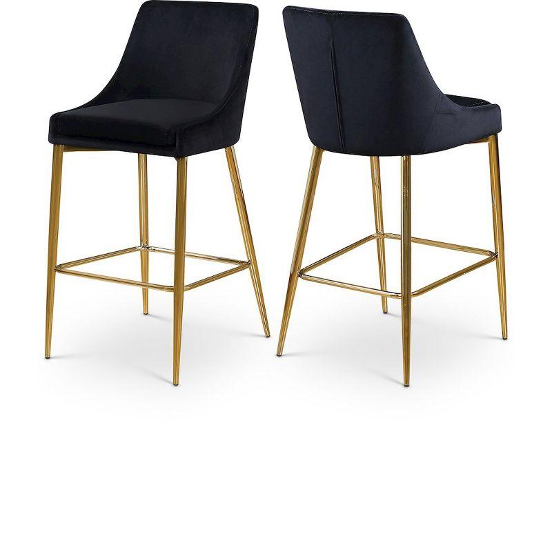 Ellenberger Upholstered Counter Stool with Metal Frame