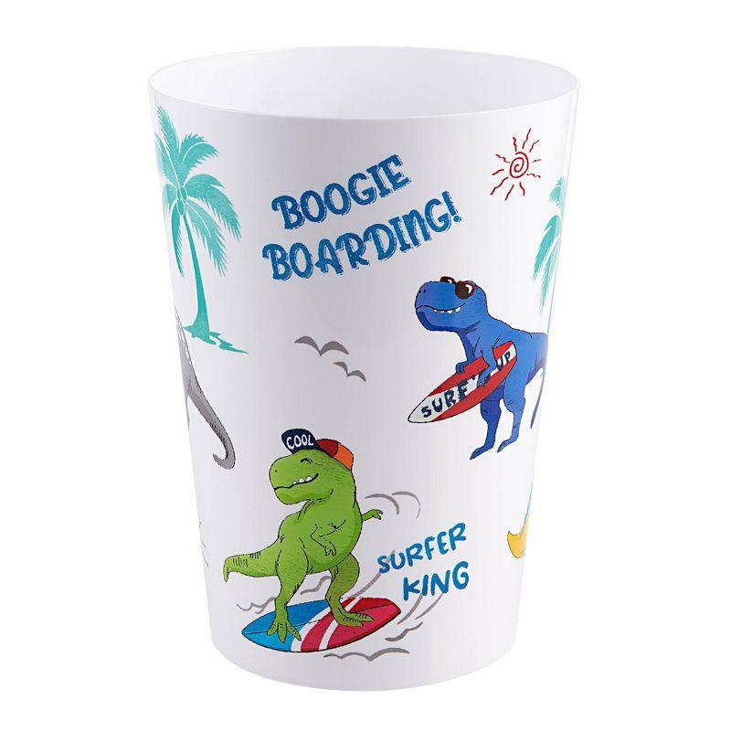 Allure Home Creations Surfin' Dino Wastebasket