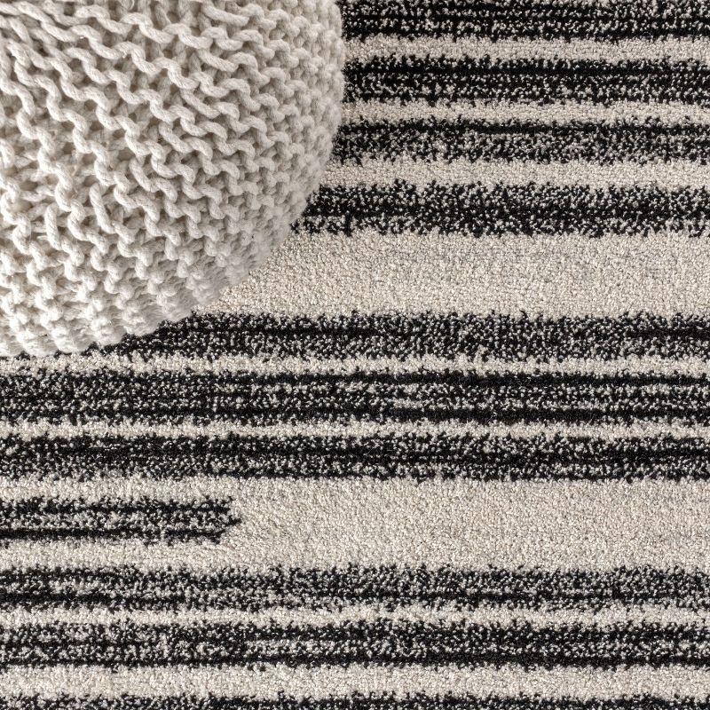 Khalil Modern Berber Stripe Indoor Area Rug - JONATHAN Y