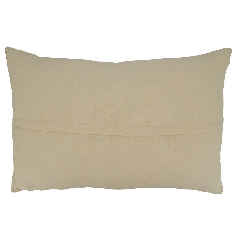 Saro Coralee Collection Striped Cotton Pillow Cover
