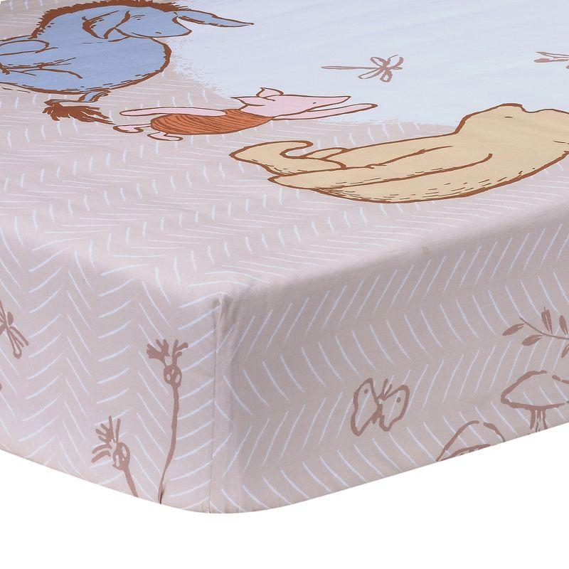 Lambs & Ivy Disney Baby Pooh Bear & Pals Photo Op Cotton Baby Fitted Crib Sheet