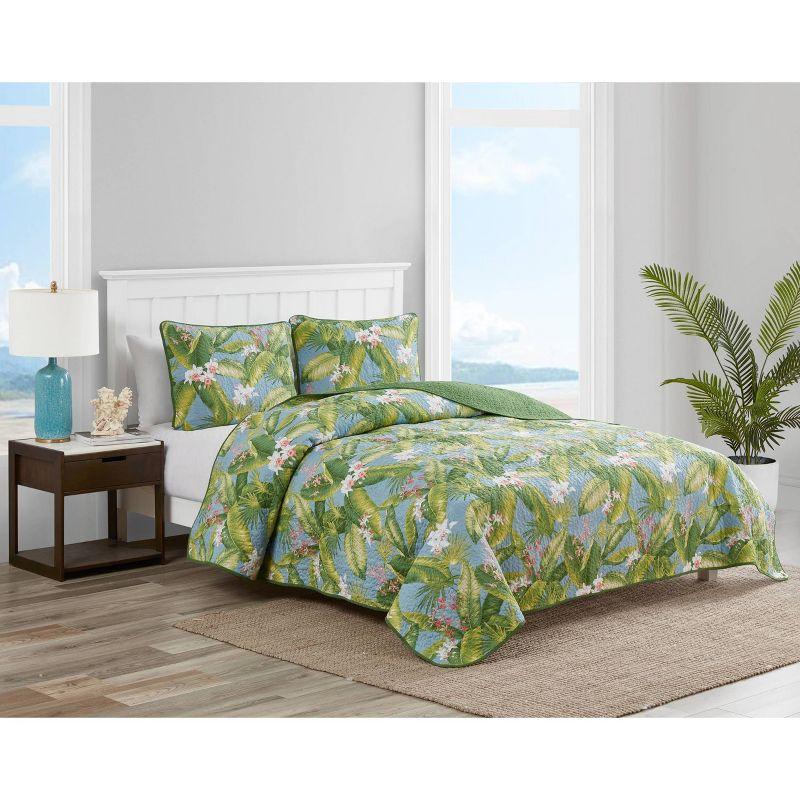 Blue Sky Cotton Twin Reversible Quilt Set