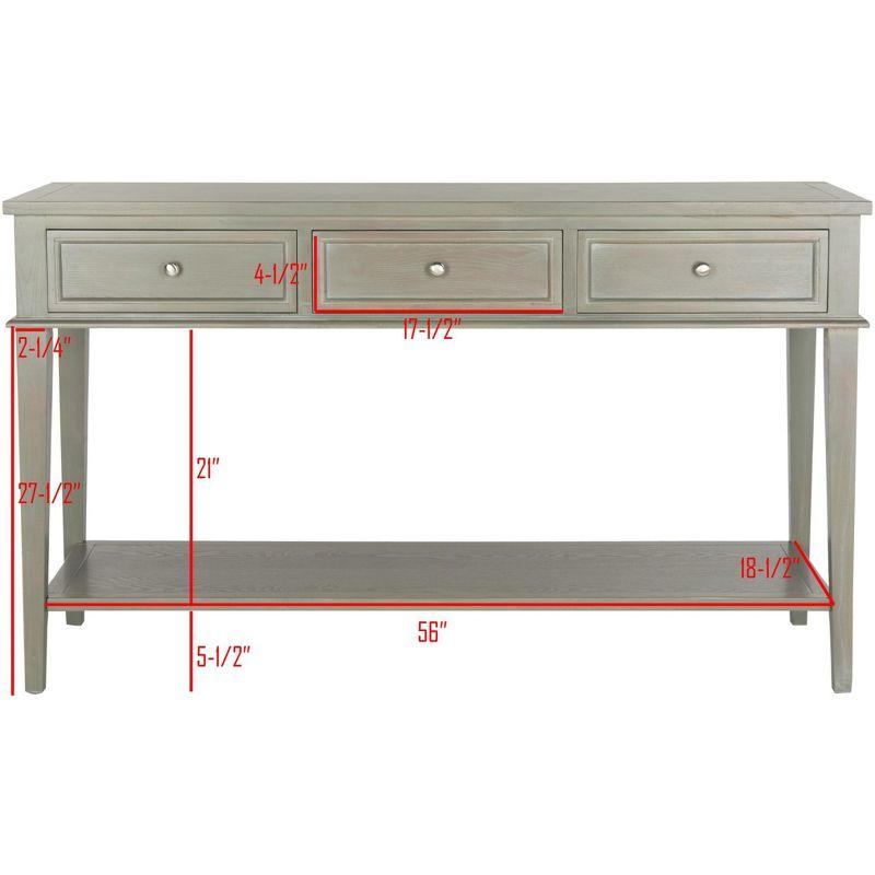 Manelin Console - AMH6641C - Gray - Safavieh Couture