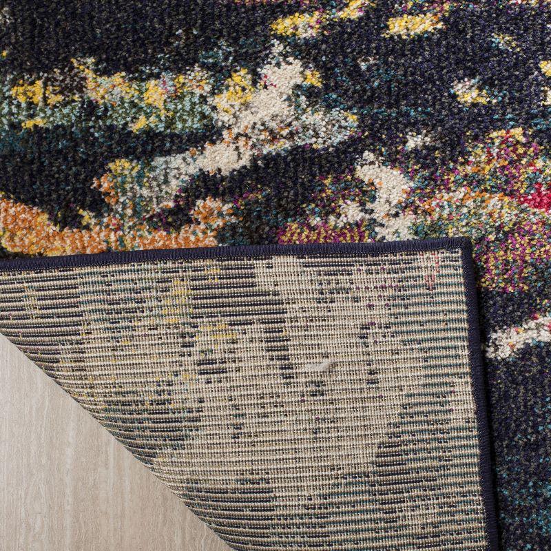 Monaco MNC260 Power Loomed Indoor Area Rug - Brown/Teal - 4'x5'7" - Safavieh.