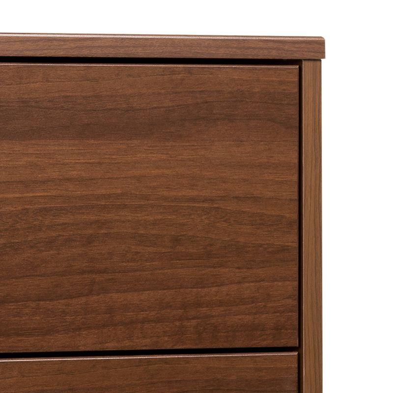 Milo Mid Century Modern 4 Drawer Chest Cherry - Prepac: Sleek Bedroom Storage Solution