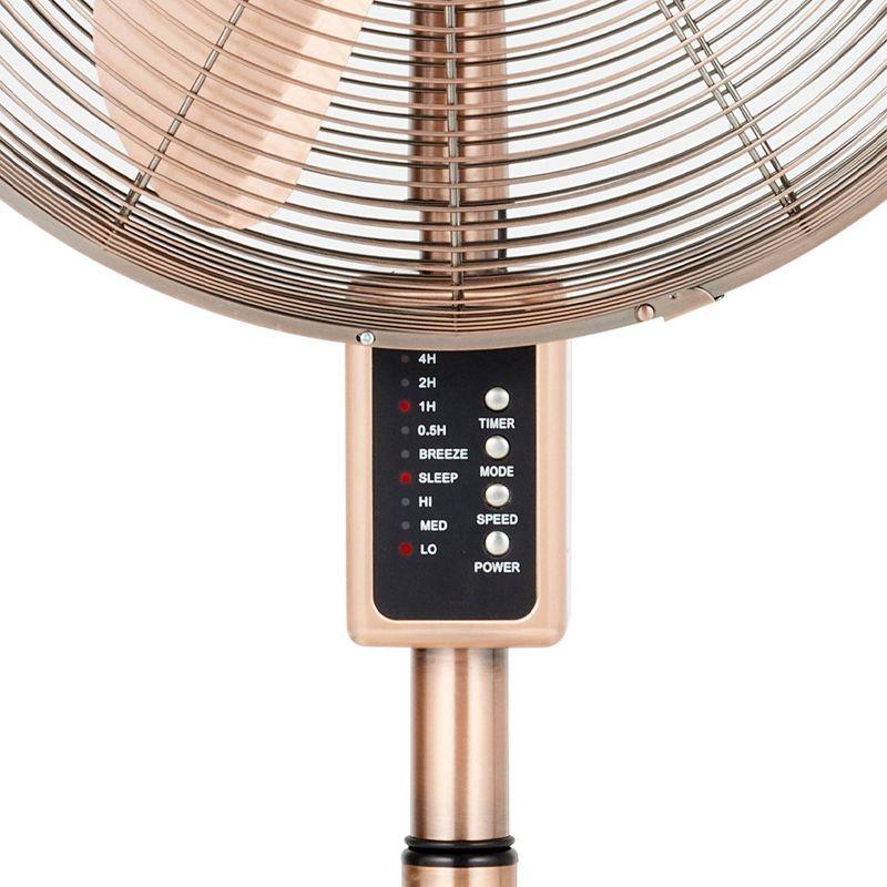 Holmes 16" Digital Oscillating 3-Speed Metal Stand Fan with Remote Control Copper