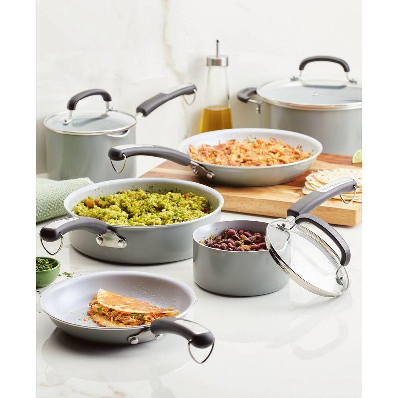 Farberware Eco Advantage 13pc Ceramic Nonstick Cookware Set Gray