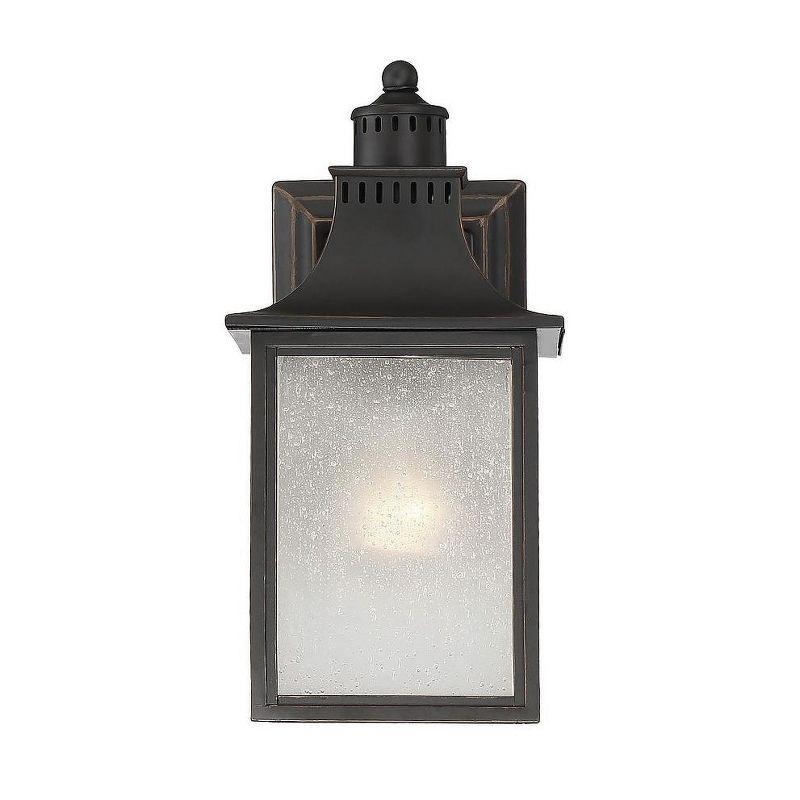 Monte Grande 1-Light Outdoor Wall Lantern in English Bronze